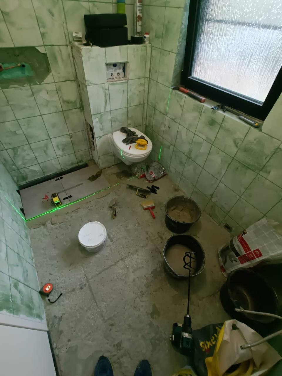 Badkamer in Aanbouw